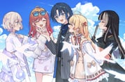 hiodoshi_ao hiodoshi_ao_(1st_costume) ichijou_ririka ichijou_ririka_(1st_costume) juufuutei_raden juufuutei_raden_(1st_costume) otonose_kanade otonose_kanade_(1st_costume) todoroki_hajime todoroki_hajime_(1st_costume) (hololive hololive_dev_is) drawn by tsukino_(nakajimaseiki)
