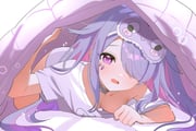 koseki_bijou koseki_bijou_(pebble_pajamas) (hololive hololive_english) drawn by shusuchii