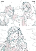 ange_katrina inui_toko lize_helesta sebastian_piyodore (nijisanji) drawn by ritowani