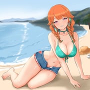 takanashi_kiara takanashi_kiara_(casual) (hololive hololive_english) drawn by shirohodo