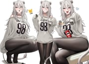 shishiro_botan (hololive) drawn by wanne