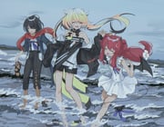 mashiro_meme mashiro_meme_(1st_costume) melissa_kinrenka melissa_kinrenka_(1st_costume) yuzuki_roa yuzuki_roa_(3rd_costume) (nijisanji) drawn by tokaku_o