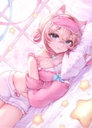 mococo_abyssgard mococo_abyssgard_(pajamas) (hololive hololive_english) drawn by meimeichk_02
