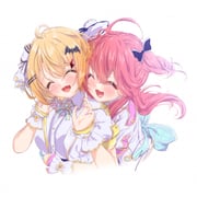 sakura_miko yozora_mel (hololive) drawn by starfield0613