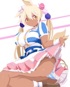 hishi_akebono_(buono_alla_moda)_(umamusume) hishi_akebono_(umamusume) tsukumo_sana (hololive hololive_english umamusume) drawn by erikuukun