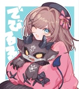 debidebi_debiru suzuhara_lulu suzuhara_lulu_(1st_costume) (nijisanji) drawn by hewdrawobake