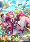 chattino_(raora_panthera) raora_panthera raora_panthera_(1st_costume) (hololive hololive_english) drawn by pbj_(gelgelpbj)