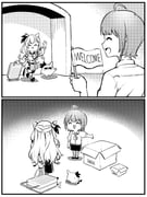 bazo_(vestia_zeta) harusaki_nodoka harusaki_nodoka_(1st_costume) vestia_zeta vestia_zeta_(1st_costume) (hololive hololive_indonesia) drawn by zetsuental