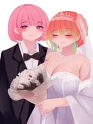 mori_calliope takanashi_kiara (hololive hololive_english) drawn by viqur