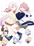 furen_e_lustario hoshikawa_sara lize_helesta sasaki_saku sasaki_saku_(1st_costume) shiina_yuika shiina_yuika_(1st_costume) yorumi_rena yuuki_chihiro (nijisanji) drawn by burisuke_(koujiro)