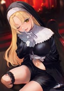 sister_claire sister_claire_(1st_costume) (nijisanji) drawn by otsudou