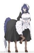 ouro_kronii ouro_kronii_(maid) (hololive hololive_english) drawn by scnd_hanaxavier