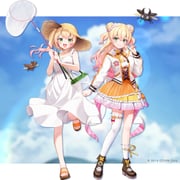 momosuzu_nene momosuzu_nene_(1st_costume) (hololive) drawn by momoshiki_tsubaki