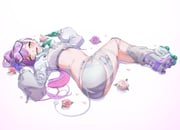 tokoyami_towa tokoyami_towa_(cyberpunk) (hololive) drawn by eredhen