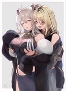 koganei_niko koganei_niko_(1st_costume) shishiro_botan shishiro_botan_(1st_costume) (hololive hololive_dev_is) drawn by mr.canaryy