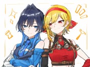 kaela_kovalskia kaela_kovalskia_(4th_costume) ouro_kronii ouro_kronii_(4th_costume) (hololive hololive_english hololive_indonesia) drawn by yori_171018