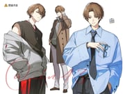 kagami_hayato (nijisanji) drawn by in43