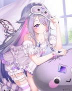 koseki_bijou koseki_bijou_(pebble_pajamas) pebble_(koseki_bijou) (hololive hololive_english) drawn by matryo8