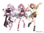 honma_himawari kumawari sasaki_saku shiina_yuika (nijisanji) drawn by esukee