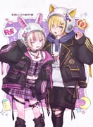 makaino_ririmu makaino_ririmu_(6th_costume) uzuki_kou uzuki_kou_(5th_costume) (nijisanji) drawn by aida_(ai_d_2)