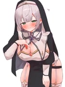 shirogane_noel shirogane_noel_(battle_nun) (hololive) drawn by tepenchi