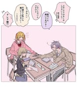 fuwa_minato hoshikawa_sara hoshikawa_sara_(4th_costume) sister_claire sister_claire_(8th_costume) (nijisanji) drawn by kesiks0616