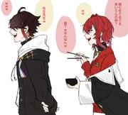 ange_katrina ange_katrina_(1st_costume) saegusa_akina saegusa_akina_(1st_costume) (nijisanji) drawn by ume_aji