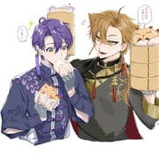 fushimi_gaku fushimi_gaku_(9th_costume) kenmochi_touya (nijisanji) drawn by 6tnut9