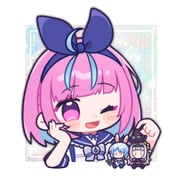 minato_aqua minato_aqua_(sailor) murasaki_shion murasaki_shion_(1st_costume) usada_pekora usada_pekora_(1st_costume) (hololive) drawn by nekotaririn