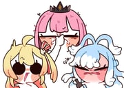 kobo_kanaeru mori_calliope otonose_kanade (hololive hololive_dev_is hololive_english hololive_indonesia) drawn by 252_eyo