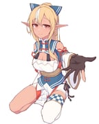 shiranui_flare shiranui_flare_(old_design) (hololive) drawn by eihire