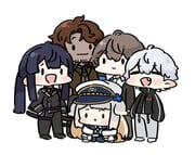 belmond_banderas belmond_banderas_(1st_costume) kagami_hayato kagami_hayato_(1st_costume) kuzuha_(1st_costume)_(nijisanji) kuzuha_(nijisanji) nagao_kei nagao_kei_(1st_costume) shioriha_ruri shioriha_ruri_(1st_costume) (nijisanji) drawn by nozo_(hitomiz)