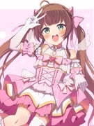 natsuiro_matsuri natsuiro_matsuri_(magical_girl) (comiket_107 hololive) drawn by iyokan_momiji