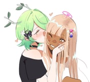 ceres_fauna tsukumo_sana (hololive hololive_english) drawn by yorobisan