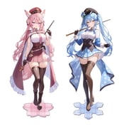 hakui_koyori yukihana_lamy (hololive) drawn by aria_(ariacue)