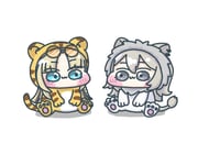 koganei_niko shishiro_botan (hololive hololive_dev_is) drawn by isapi_(sslm_pipipi)