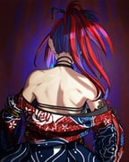 elizabeth_rose_bloodflame elizabeth_rose_bloodflame_(new_year) (hololive hololive_english) drawn by misteri2908