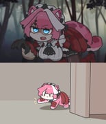 raora_panthera raora_panthera_(rathalos) (hololive hololive_english) drawn by underdatv