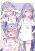 koseki_bijou koseki_bijou_(pebble_pajamas) pebble_(koseki_bijou) (hololive hololive_english) drawn by castellayaki