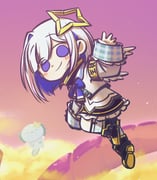 amane_kanata amane_kanata_(1st_costume) kiryu_coco upao_(amane_kanata) (dragon_ball dragon_ball_z hololive) drawn by wakatsuki_misato