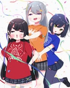 higuchi_kaede shizuka_rin tsukino_mito (nijisanji) drawn by miwa_(misui7d)