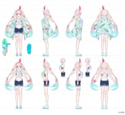 airani_iofifteen airani_iofifteen_(holonatsu_paradise) (hololive hololive_indonesia) drawn by kt._(kaisou-notagui)