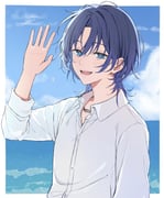 hiodoshi_ao (hololive hololive_dev_is) drawn by mochi_jiro