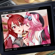 elizabeth_rose_bloodflame raora_panthera (hololive hololive_english) drawn by rheaskyglint