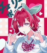 ange_katrina (cherry_pop_(vocaloid) nijisanji) drawn by karyuu93180