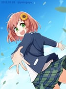 honma_himawari honma_himawari_(1st_costume) (nijisanji) drawn by kirigaya_yuuji