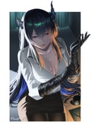 nerissa_ravencroft nerissa_ravencroft_(casual) (hololive hololive_english) drawn by reendhw