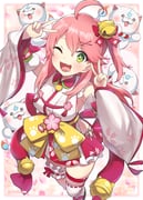 35p_(sakura_miko) sakura_miko sakura_miko_(1st_costume) (hololive) drawn by akashi_px