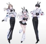 kanae_(nijisanji) kuzuha_(nijisanji) sanya_(nijisanji) (nijisanji) drawn by maoupiisuke