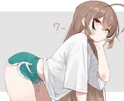 nanashi_mumei (hololive hololive_english) drawn by bluefield